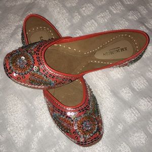 Brand New Ilse Jacobsen beaded flats size 36